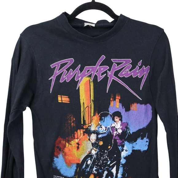 Prince and the Revolution Shirt Sz Small Vintage 1980s Crewneck Long Sleeve RARE - Picture 2 of 11